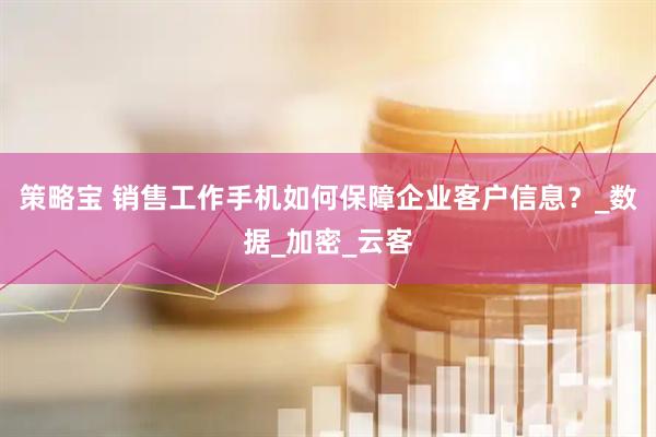 策略宝 销售工作手机如何保障企业客户信息？_数据_加密_云客